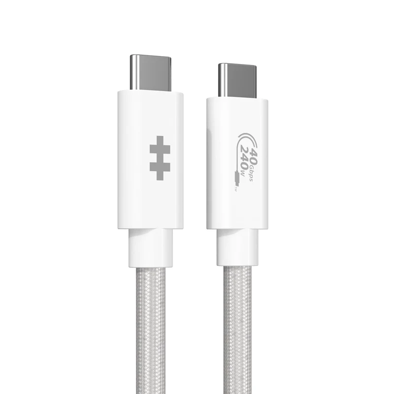 Câble de performance HyperDrive Next USB4 Type-C (1,2 m) - Blanc