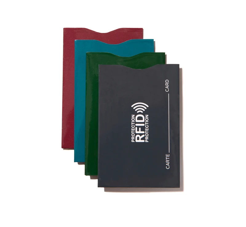 4 RFID Card Sleeves