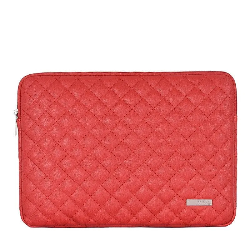 Housse Ordi Portable 17 pouces - Matelassée Rouge