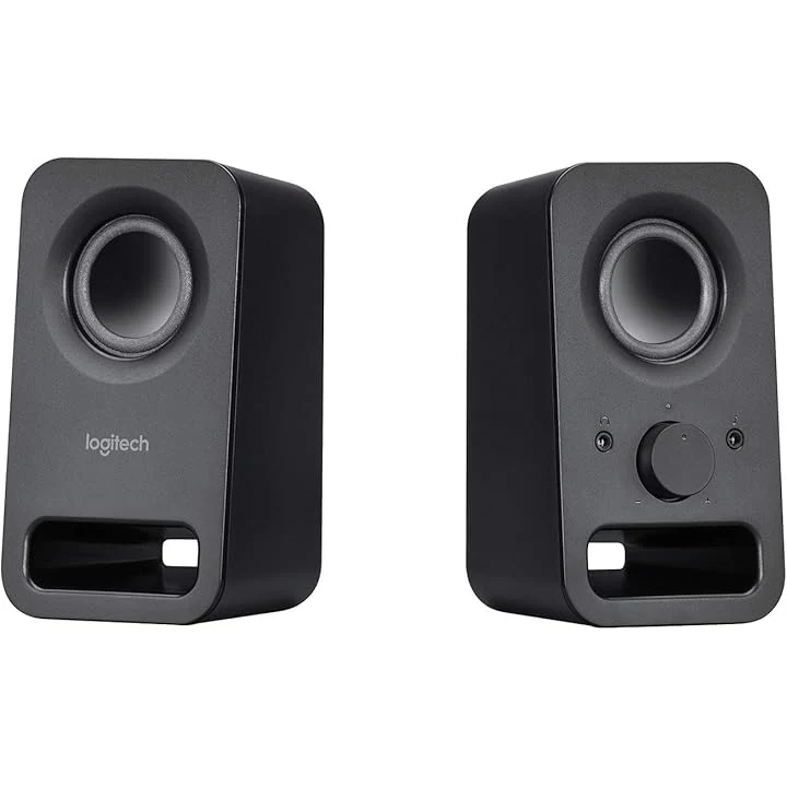 Enceinte PC Logitech, son stéréo, 2 haut-parleurs,