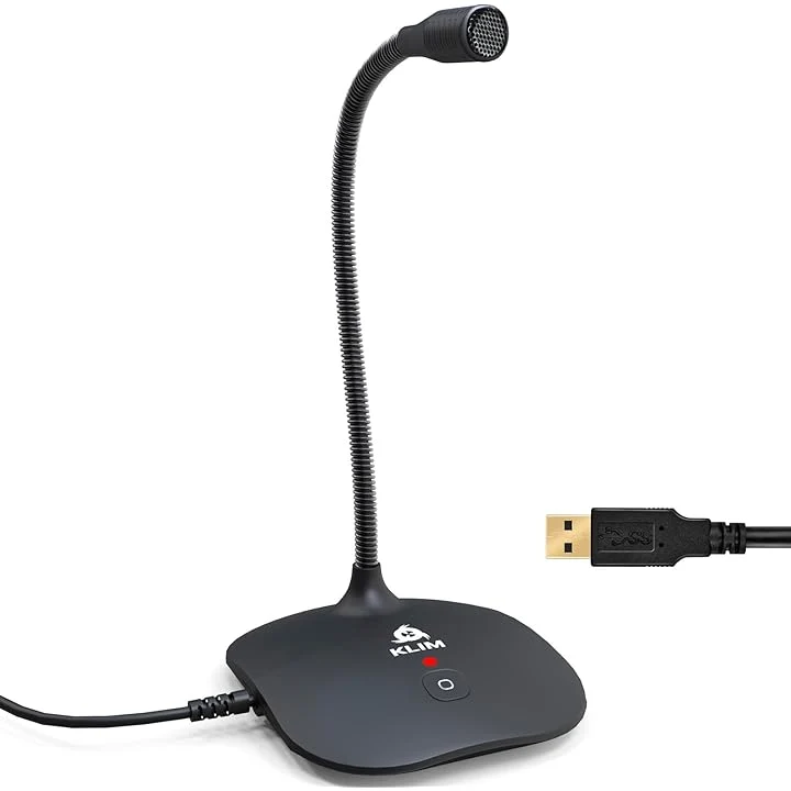 Microphone USB PC et Mac - Compatible avec Tout Ordinateur - Micro
