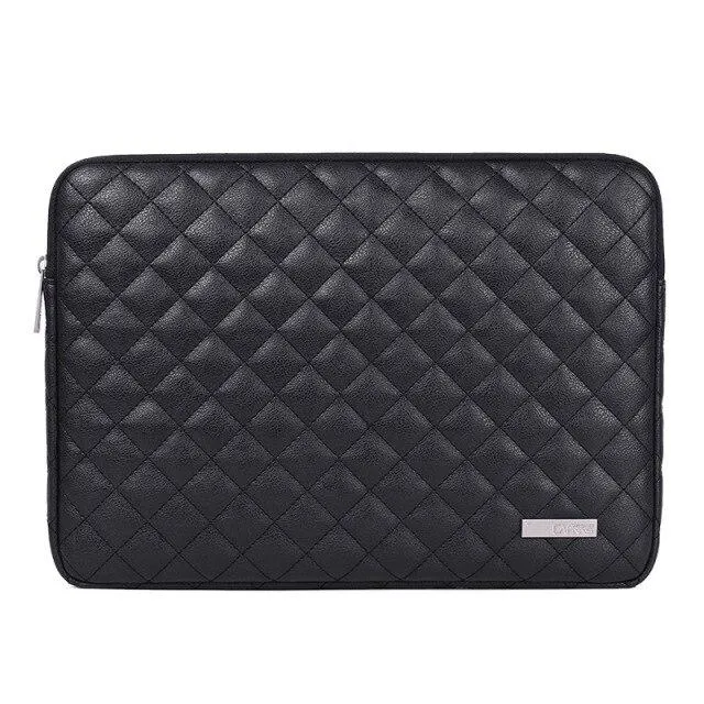 Housse Ordinateur 13 Pouces Quilt en Cuir