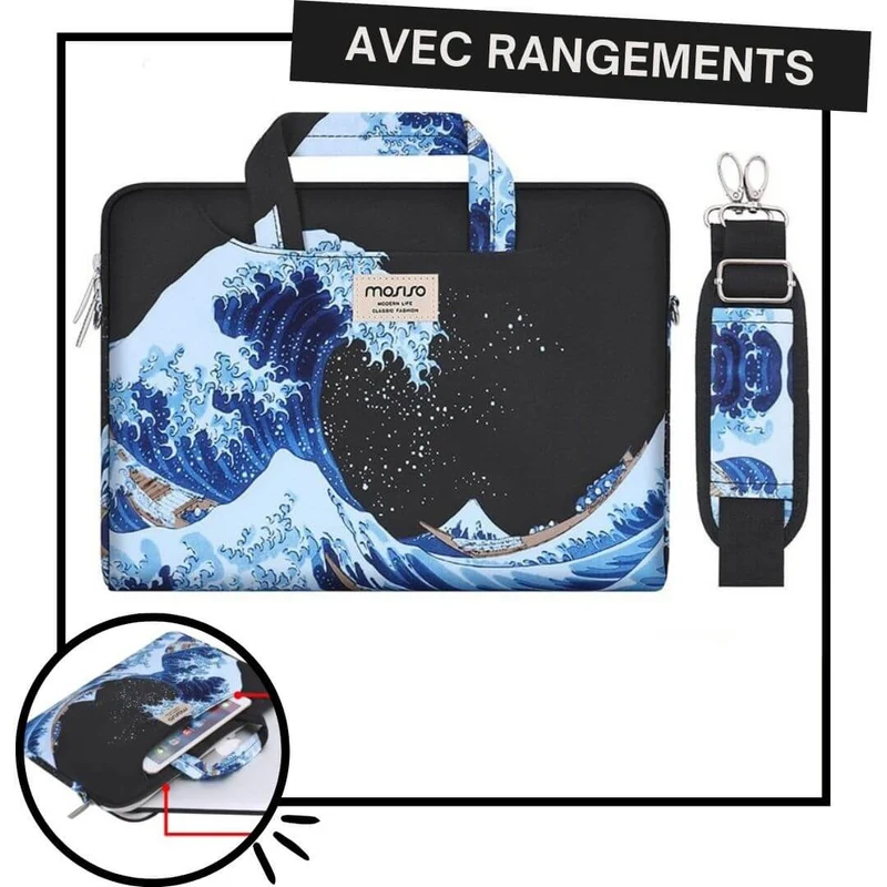 Sacoche Ordinateur Homme - Wave