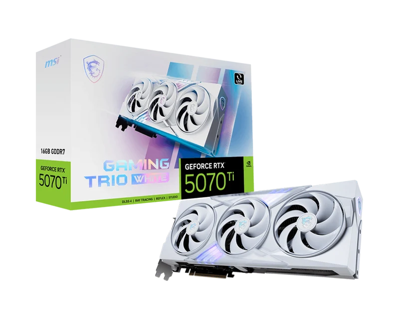 MSI GeForce RTX 5070 Ti 16G GAMING TRIO WHITE