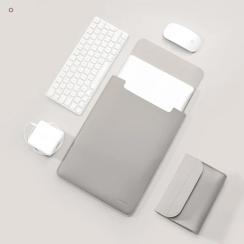 Pochette Ordi Mac ou PC fin + CADEAU - Argile