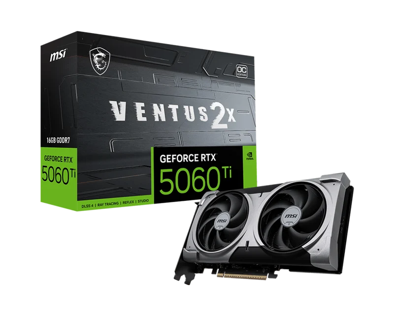 MSI GeForce RTX 5060 Ti 16G VENTUS 2X OC PLUS