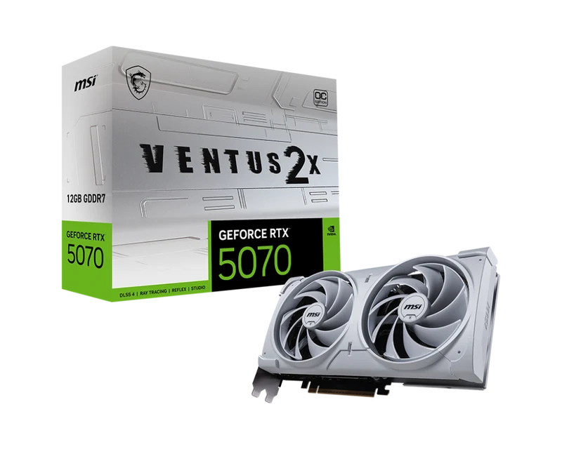 MSI GeForce RTX 5070 12G VENTUS 2X OC WHITE