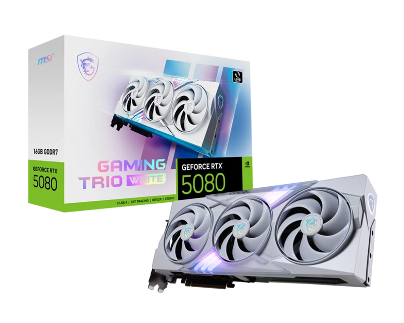 MSI GeForce RTX 5080 16G GAMING TRIO WHITE