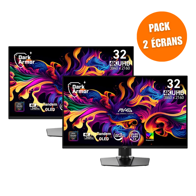MSI MAG 321UP QD-OLED X24 - Pack de 2