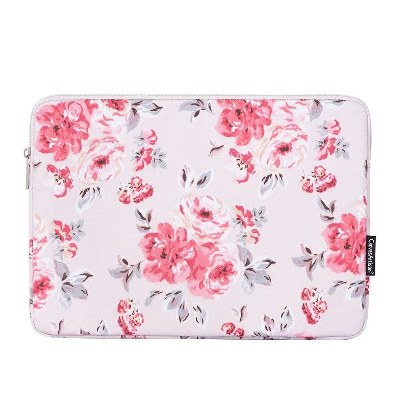 Pochette PC 17 pouces à fleurs - Pivoines