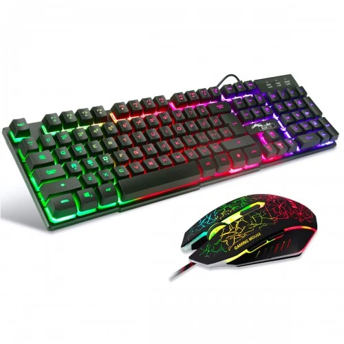 Ensemble clavier et souris de jeu filaire USB rétroéclairé K13 / Gaming Keyboard and Mouse Combo