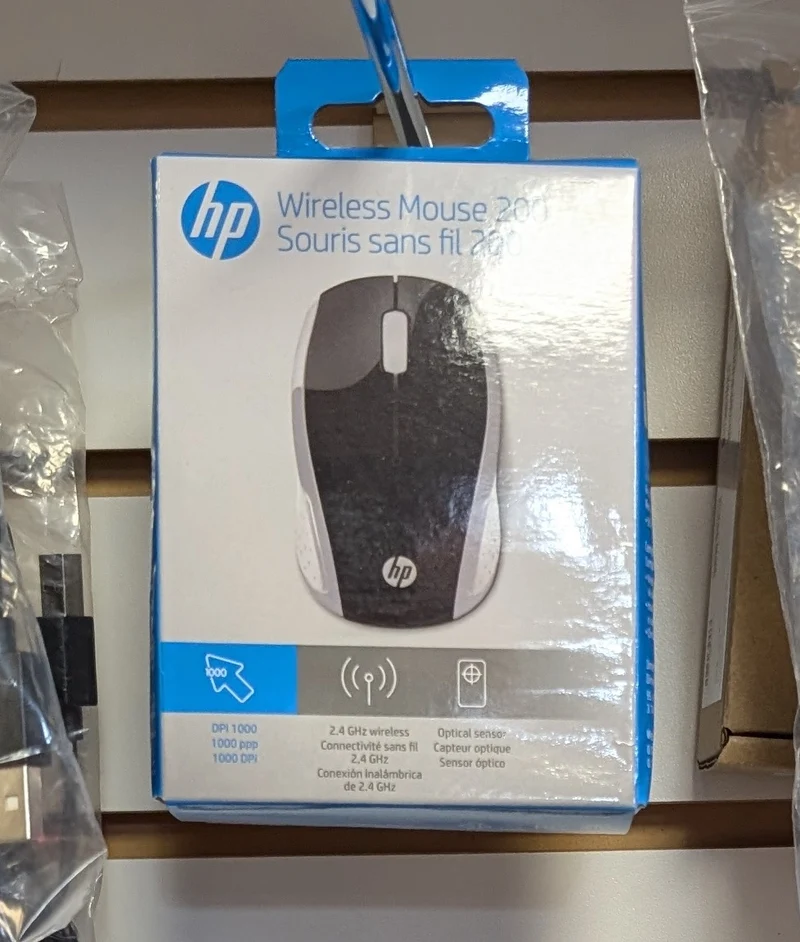 Souris sans fil HP 200 Wireless Mouse (noir – argent)