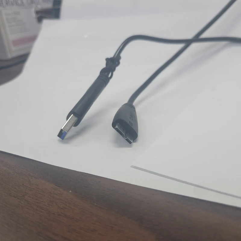 Micro B to USB A for external drive cable