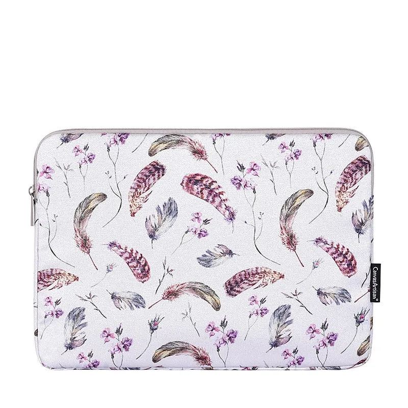 Pochette Pour Ordi Portable - Plumes