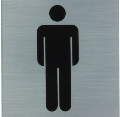 Picto Homme Alu 8,5cm