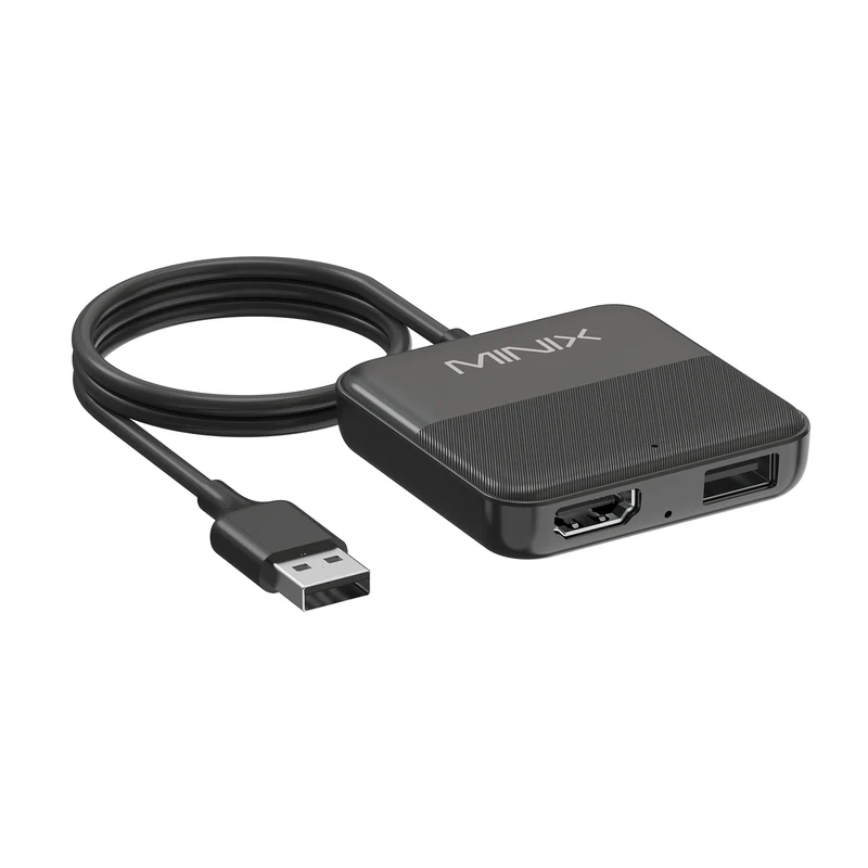 MINIX CA361 Plus 3-in-1 Media Hub Wireless CarPlay Adapter