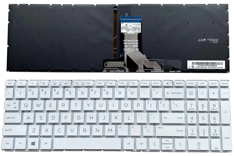 New for HP 17-CN 17T-CN000 17-CP 17Z-CP000 Keyboard US Laptop White Backlit