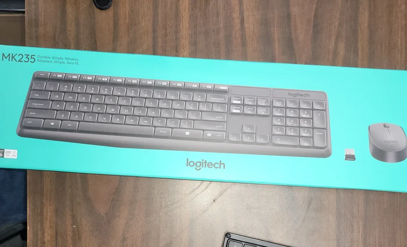 Logitech MK235 Wireless Keyboard & Mouse includes batteries