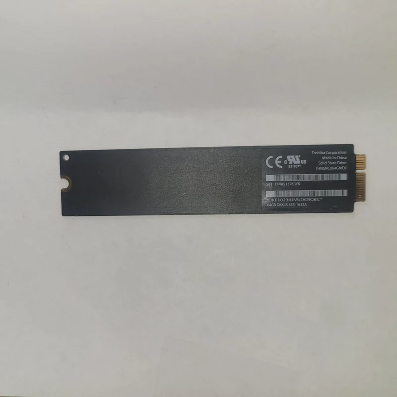 Toshiba THNSNC064GMDJ 64gb SSD Macbook Apple# 655-1633B