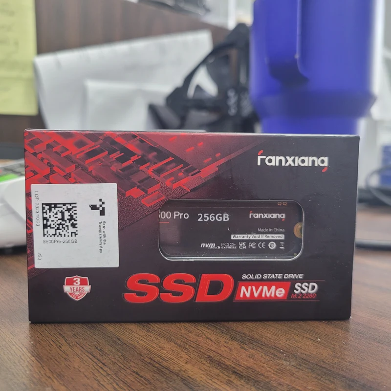 Ranxiana 256GB SSD M.2 2280 NVMe PCIe Gen3