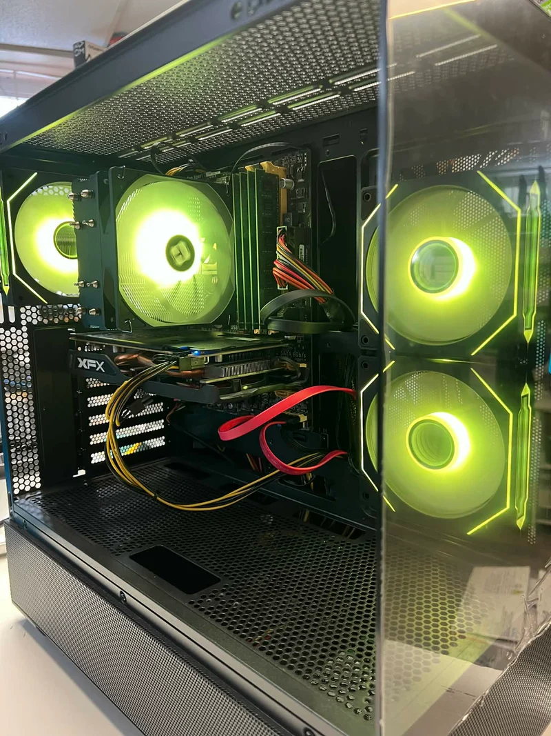 PC GAMING i7-4770 AMD RX 580 8GB 32GB Ram SSD 512Go HDD 1To SAMA SV-02 Noir