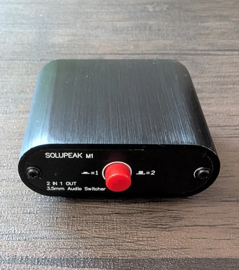 Switch Audio 3.5mm Solupeak M1 – 2 entrées 1 sortie