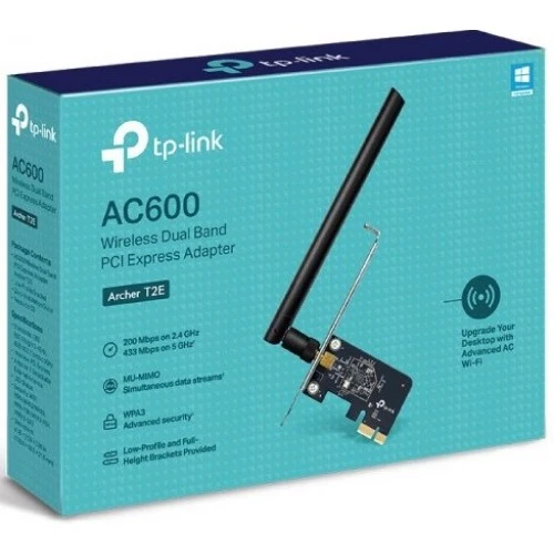 TP-Link Archer T2E AC600 Adaptateur PCI-e double bande sans fil Antenne externe NEUF