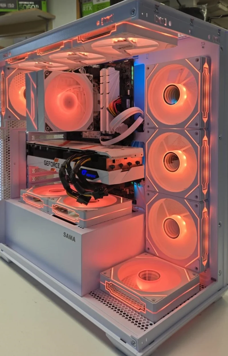 PC GAMING i5-10400 RTX3070 8GB 32GB DDR4 SSD 960Go NVMe WiFi SAMA Blanc