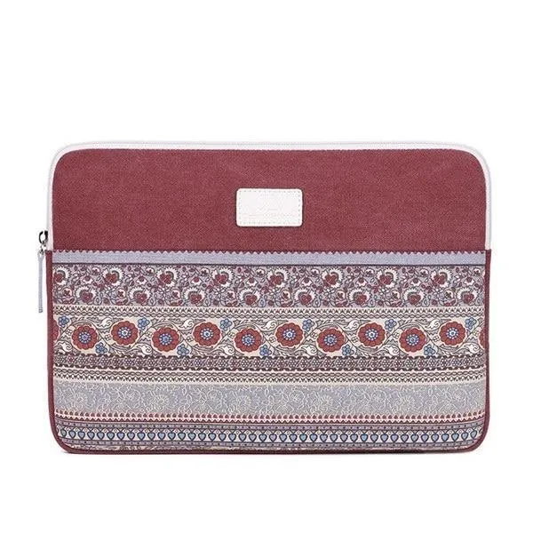 Housse Ordinateur 15 pouces (+ de tailles) - Ethnique Rouge