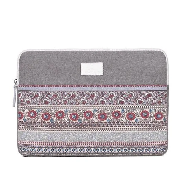 Housse Ordinateur 15 6 pouces Ethnique Gris