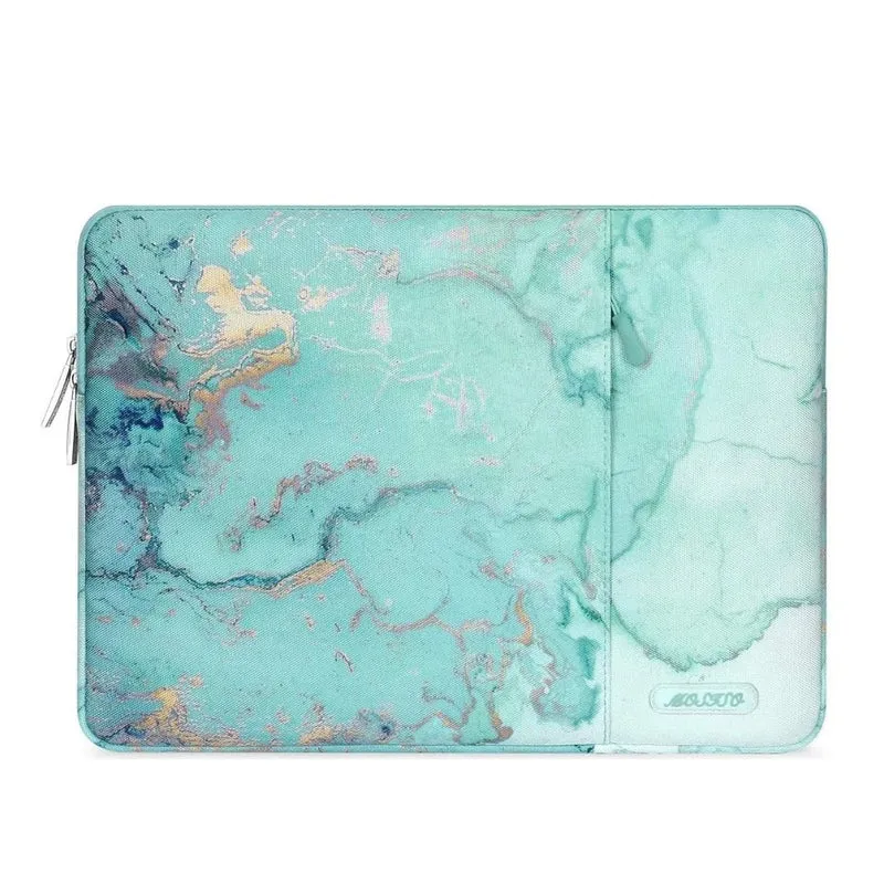 Pochette Ordinateur Portable - Marbre Vert D'eau