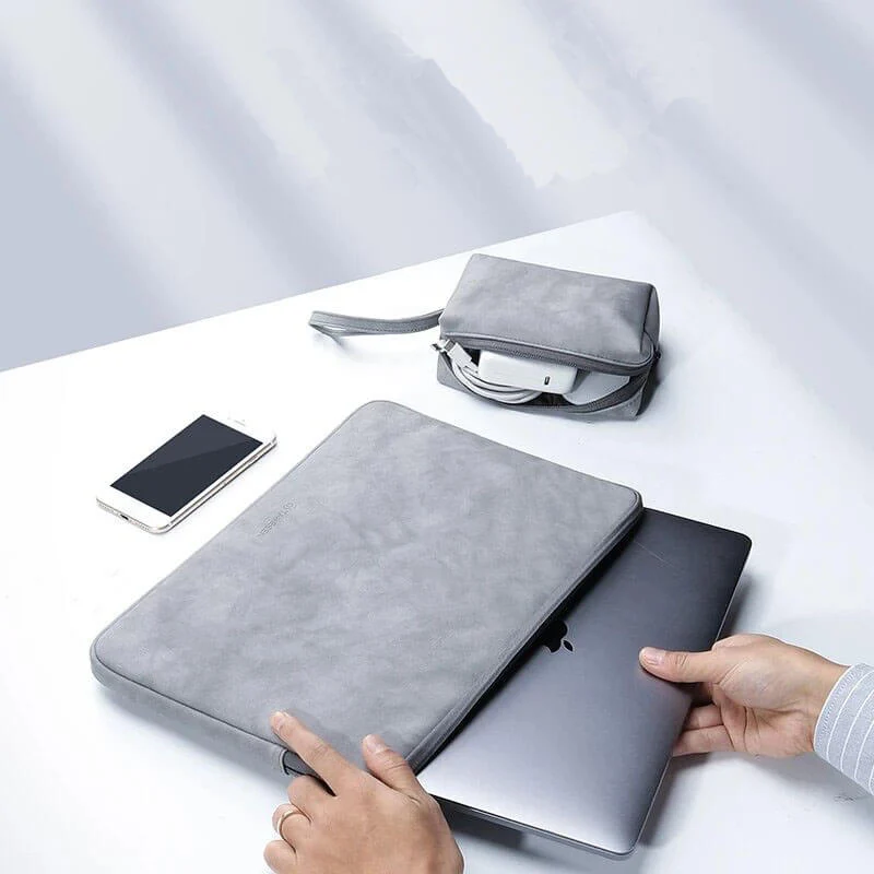 Housse PC - Fluffy Gris +CADEAU