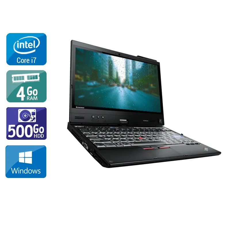 Thinkpad X220 Tablet 12,5" 2011 - Intel Core i7 2,8Ghz - 2 - 4Go DDR4 - 500Go HDD - Intel HD Graphics 3000 - Gris / Noir - Windows 10 - AZERTY