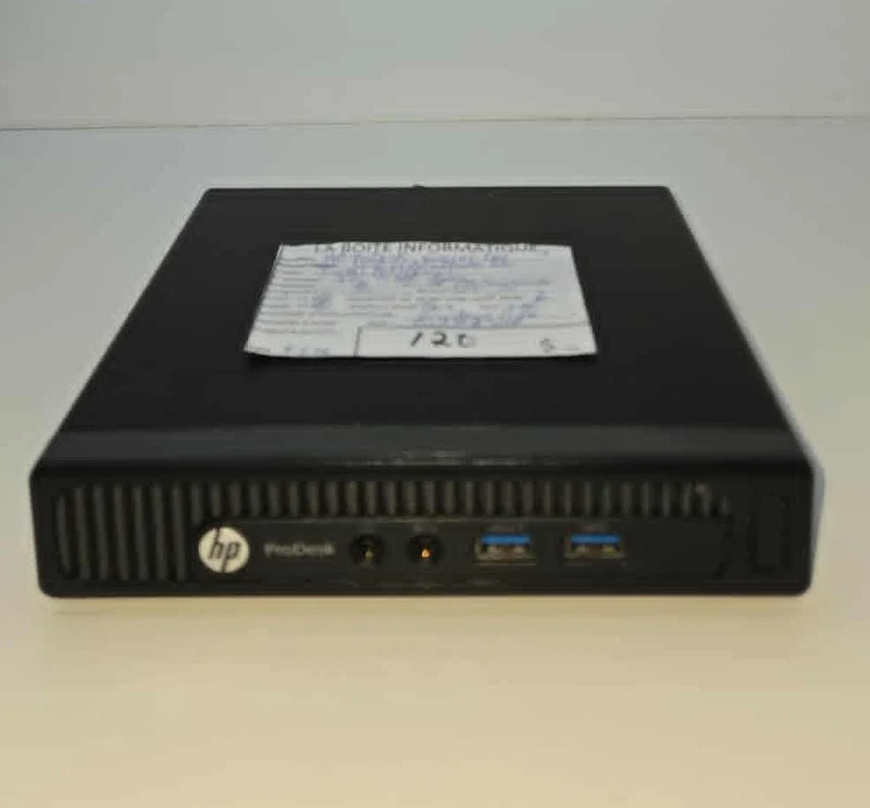 Mini PC HP ProDesk 600 G1 DM i5-4590T 8Go SSD 120Go WiFi Win11 Pro – 120$ + tx 🔥