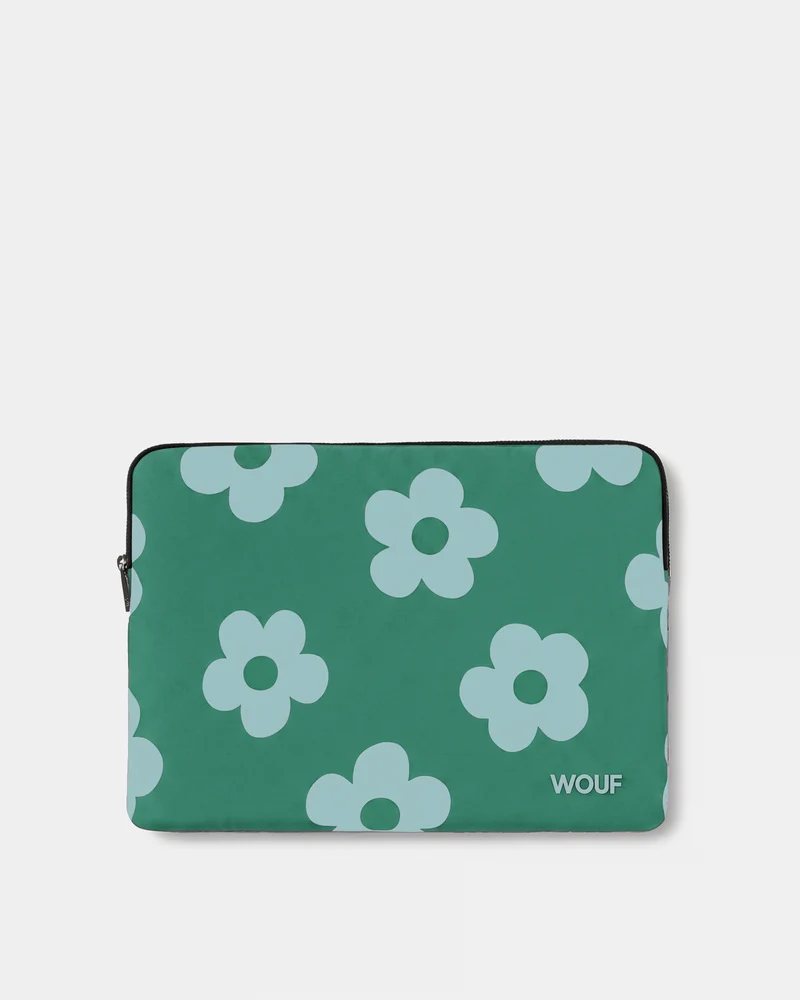 Green Daisy Laptop Sleeve 13" & 14"
