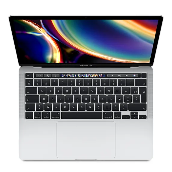 MacBook Pro Touch Bar 13" 2020 - Intel Core i5 1,4Ghz - 4 - 8Go LPDDR3 - 256Go SSD - Intel Iris Plus Graphics 645 - Argent - macOS - AZERTY