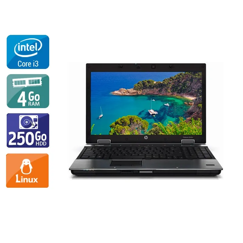 EliteBook 8440P 14" 2010 - Intel Core i3 2,4Ghz - 2 - 4Go DDR4 - 250Go HDD - Intel HD Graphics - Gris / Noir - Linux - AZERTY