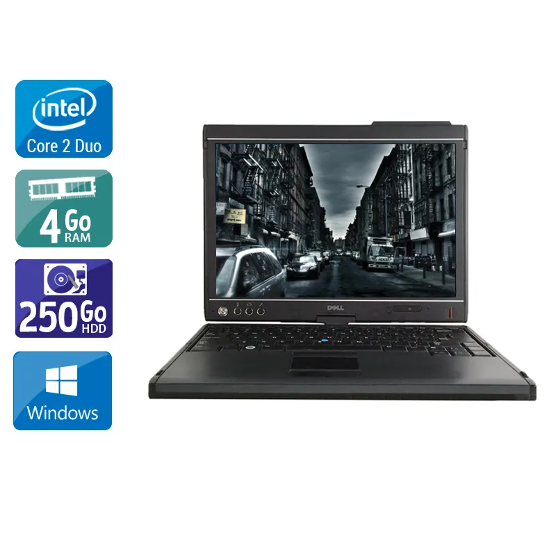 Latitude XT2 12,1" 2008 - Intel Core 2 Duo 1,6Ghz - 2 - 4Go DDR4 - 250Go HDD - Intel GMA 4500MHD - Gris / Noir - Windows 10 - AZERTY