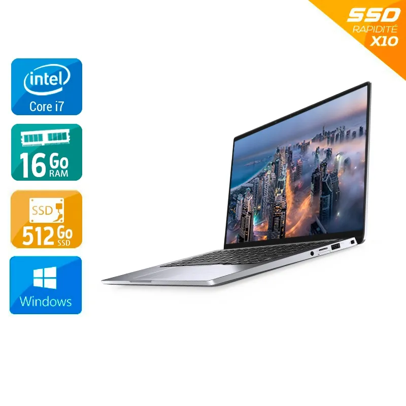 Latitude 9510 15" 2020 - Intel Core i7 1,1Ghz - 2 - 16Go DDR3 - 512Go SSD - Intel UHD Graphics 620 - Gris / Noir - Windows 10 - AZERTY