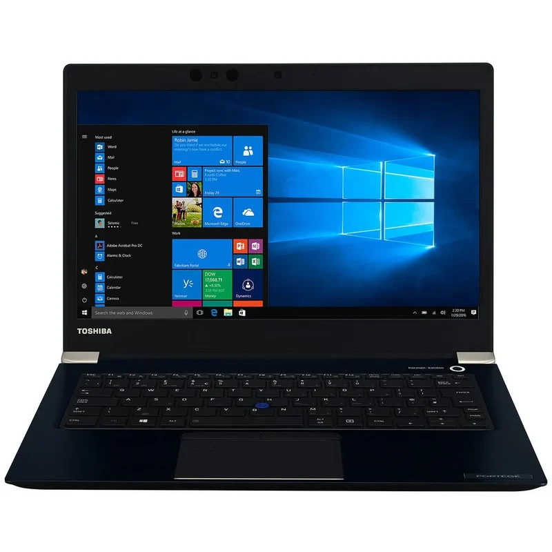 Portégé X30 13,3" 2017 - Intel Core i5 2,5Ghz - 2 - 8Go DDR4 - 128Go SSD - Intel HD Graphics 620 - Bleu - Windows 10 Pro - AZERTY