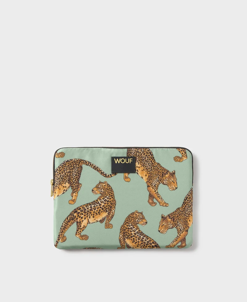 Emerald Leopard Ipad Sleeve