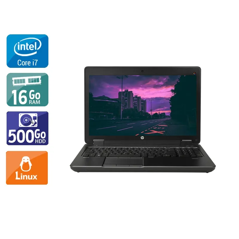 ZBook 15 G2 15,5" 2013 - Intel Core i7 2,8Ghz - 2 - 16Go DDR3 - 500Go HDD - Nvidia Quadro K1100M - Gris / Noir - Linux - AZERTY