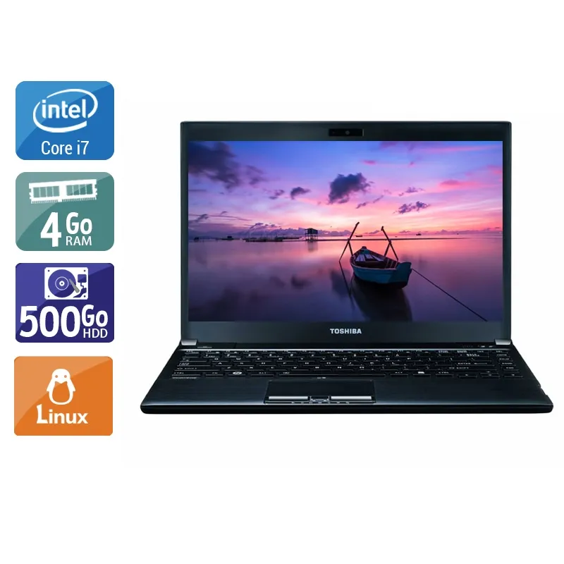 Portégé R930 13,3" 2013 - Intel Core i7 3Ghz - 2 - 4Go DDR4 - 500Go HDD - Intel HD Graphics 4000 - Gris / Noir - Linux - AZERTY