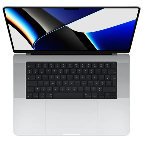 MacBook Pro Retina 16" 2021 - Apple M1 MAX 3,2Ghz - 10 - 32Go LPDDR5 - 512Go SSD - Apple GPU 24 - Argent - macOS - AZERTY