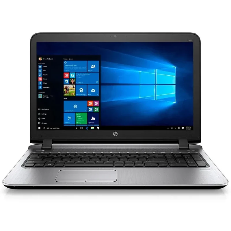 ProBook 450 G3 15,6" 2016 - Intel Core i3 2,3Ghz - 2 - 4Go DDR3 - 256Go SSD - Intel HD Graphics 520 - Noir et argent - Windows 10 Pro - AZERTY