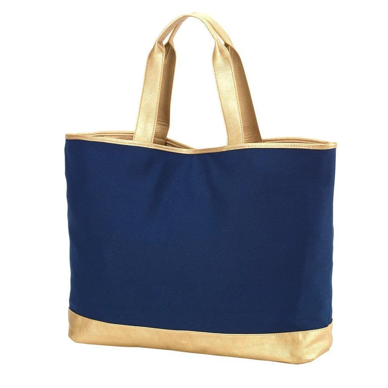 Navy Cabana Tote - Personalized