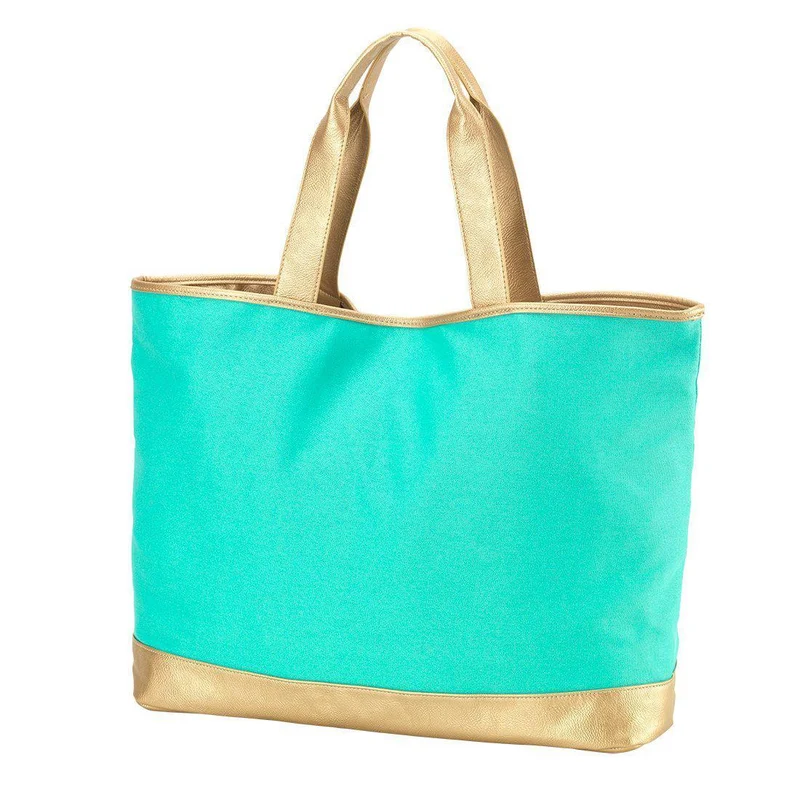 Mint Cabana Tote - Personalized