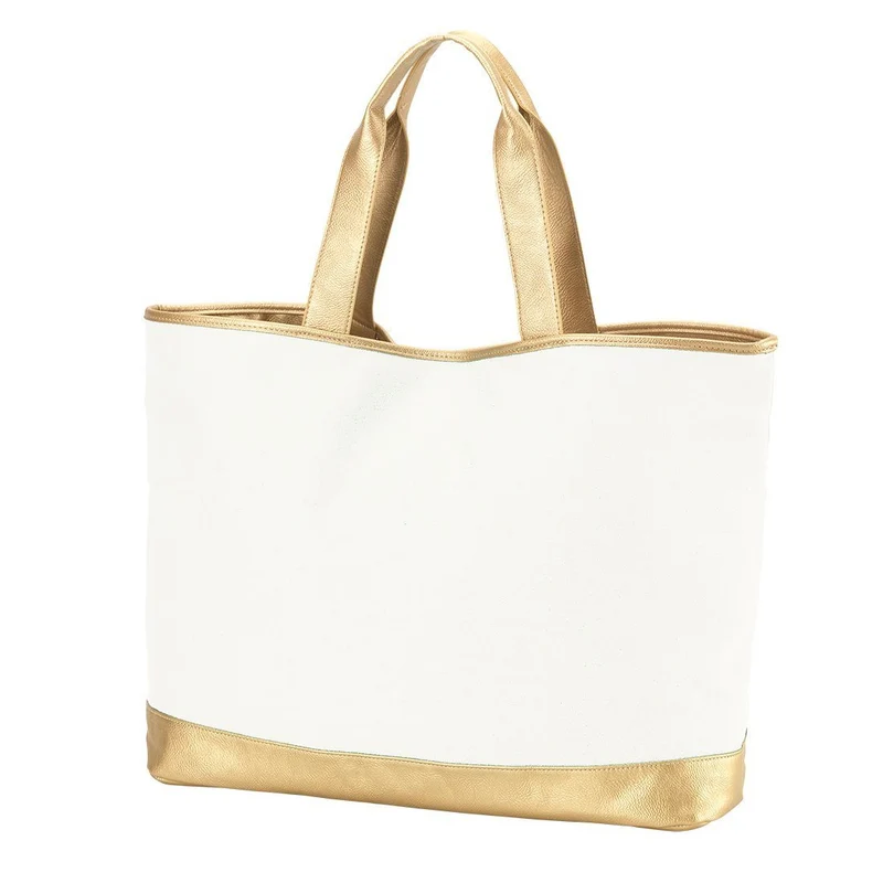 Creme Cabana Tote - Personalized