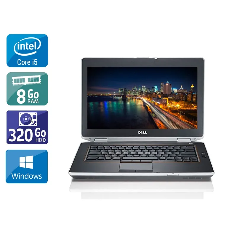 Latitude E6430 14" 2013 - Intel Core i5 2,7Ghz - 2 - 8Go DDR3 - 320Go HDD - ‎Intel HD Graphics 3000 - Gris / Noir - Windows 10 - AZERTY