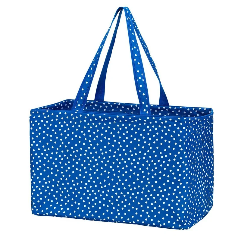 Royal Blue Scattered Dot Ultimate Tote - Personalized